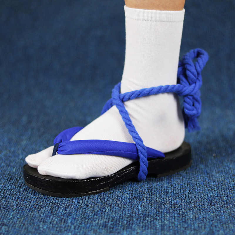 Geta Wooden Sandal - Geta-sandalen met blauwe bandjes – Japanse