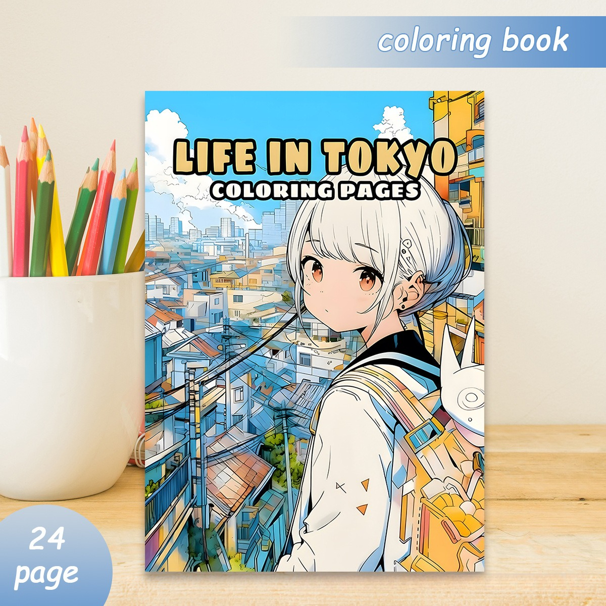 Japanese Lifestyle Books - Leven in Tokio Kleurboek 24 pagina's