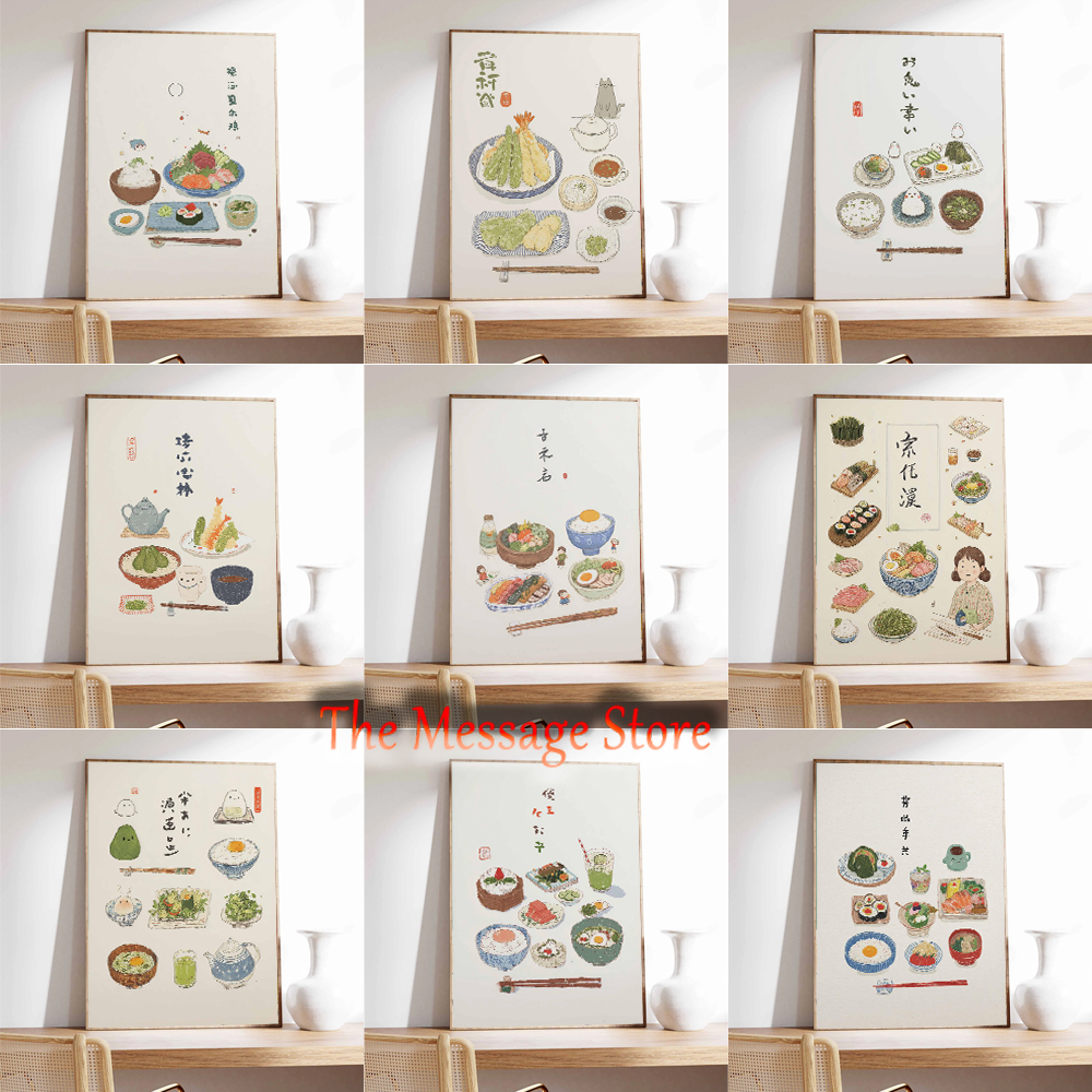 Japanese Lifestyle And Food - Japans eten ontbijt Kawaii schattig anime-stijl