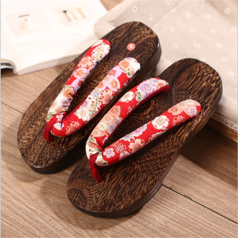 Geta Wooden Sandal - Japanse Traditionele Geta Platte Bodem Unisex