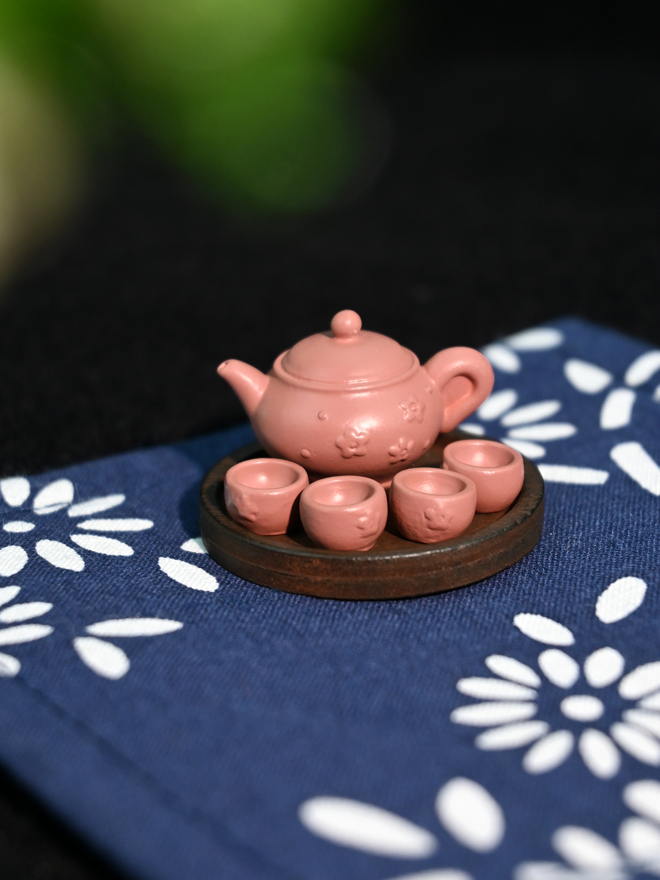 Japanese Lifestyle And Food - Een miniatuur Chinese en Japanse theeserviedecoratie,
