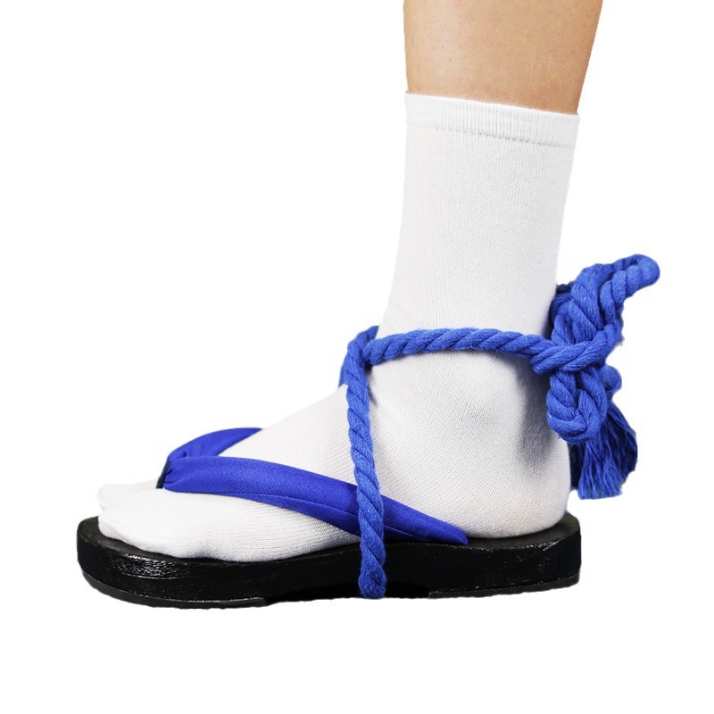 Geta-sandalen met blauwe bandj - Geta Wooden Sandal recensie en prijs