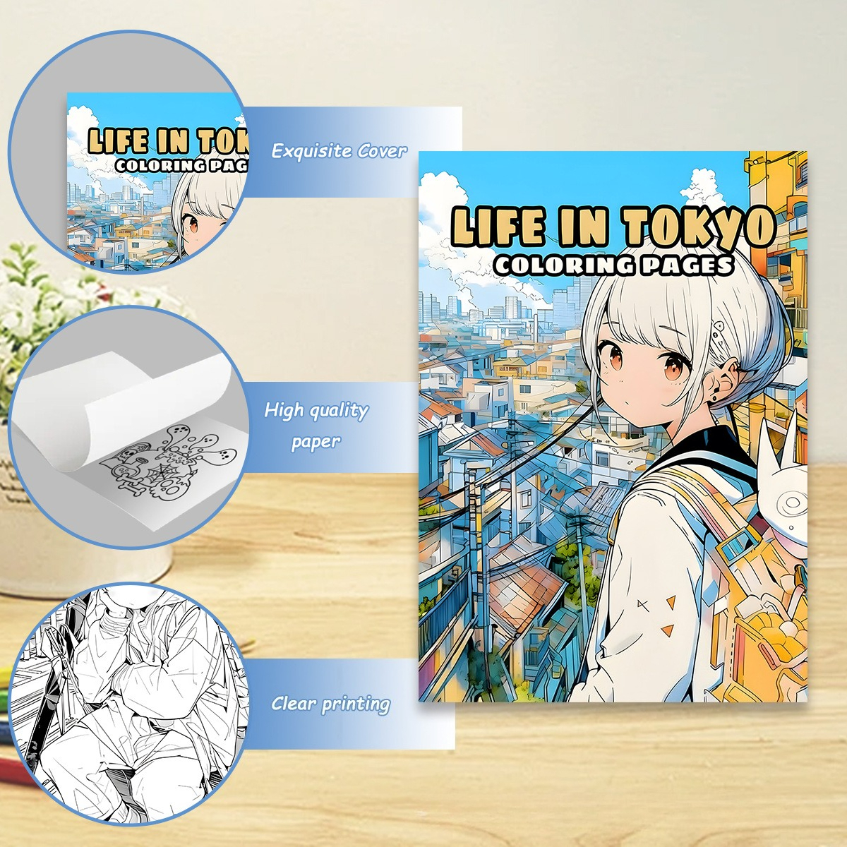 Leven in Tokio Kleurboek 24 pa - Japanese Lifestyle Books recensie en prijs