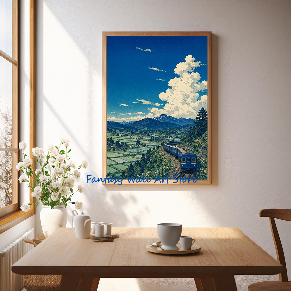 Japanse trein blauwe treinstat - Lifestyle Of Japanese recensie en prijs