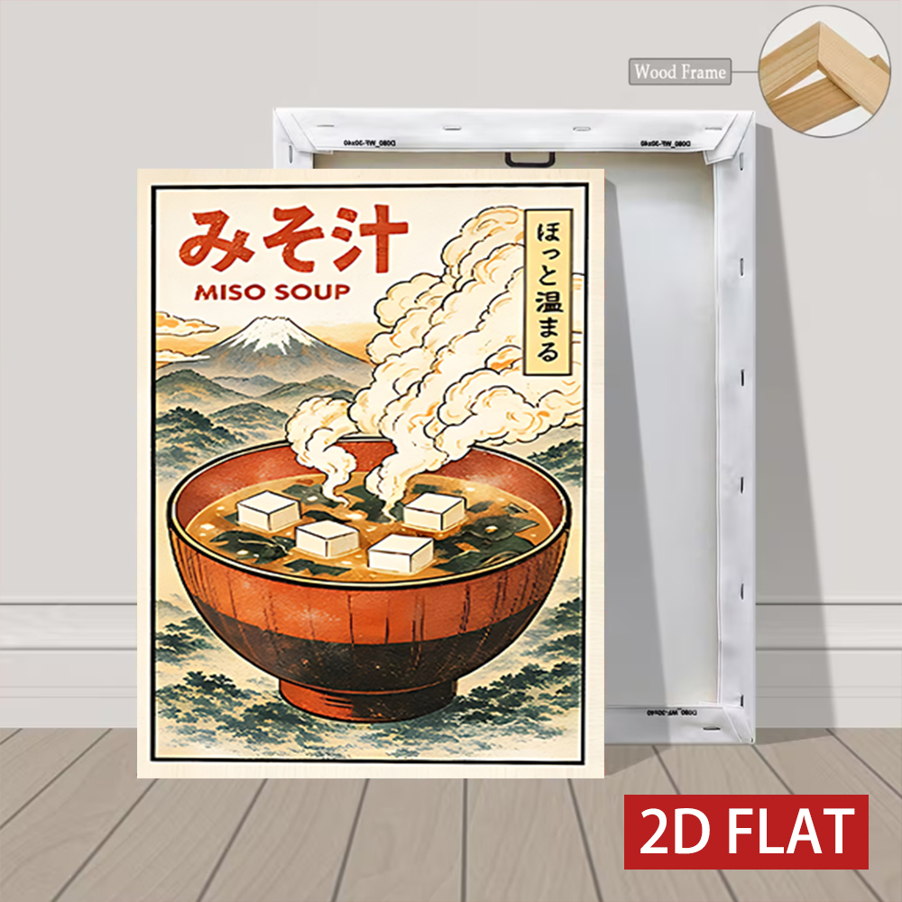 3 stuks houten ingelijste canv - Japanese Lifestyle And Food recensie en prijs