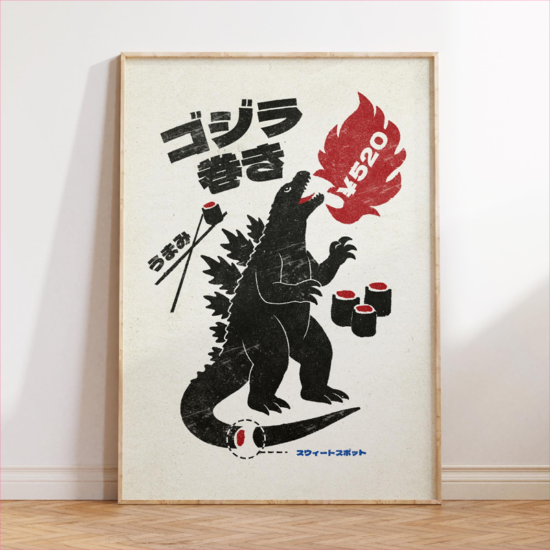 Japan Food Art Poster Retro Ja - Japanese Lifestyle And Food recensie en prijs